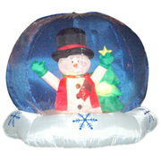 snow globe inflatable inflatable christmas snowman